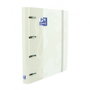 Oxford Europeanbinder Classic Carpeta de Anillas A4+ con Recambio Blanco